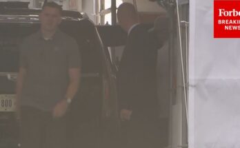 President Trump Departs the White House for a Saturday Golf Outing